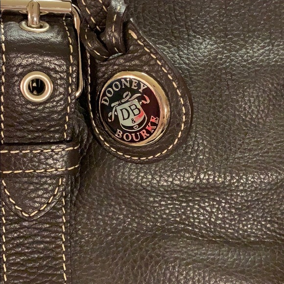 Dooney & Bourke Vintage Brown Domed Satchel - Picture 2 of 6